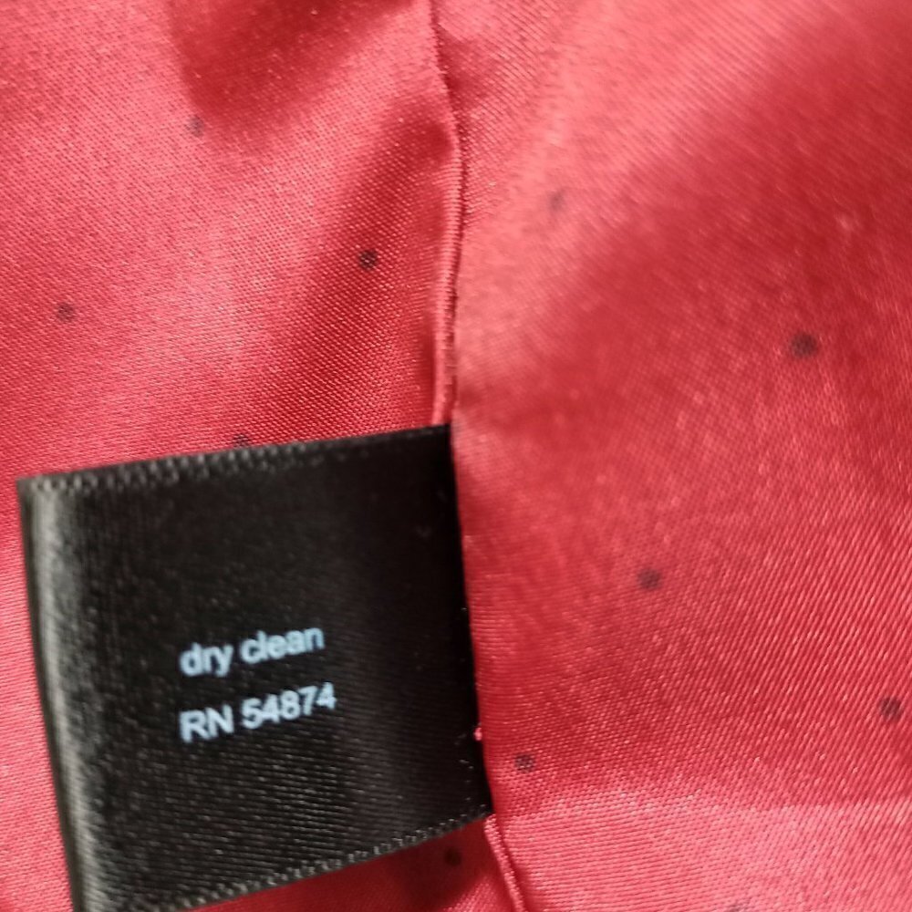 The Limited Womens Size S Red Birdseye 1 Button Suit Blazer - Picture 13 of 13
